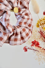 Charger l'image dans la galerie, Chouchou vichy marron et beige