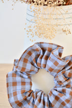 Charger l'image dans la galerie, Chouchou vichy bleu et marron