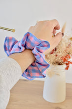 Charger l'image dans la galerie, Chouchou vichy rose et bleu