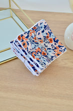 Charger l'image dans la galerie, Lot Lingettes démaquillantes fleuries bleu marine
