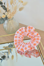 Charger l'image dans la galerie, Chouchou vichy rose / orange