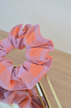 Charger l'image dans la galerie, Chouchou gros carreaux violets/oranges