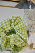Charger l'image dans la galerie, Chouchou vichy vert anis