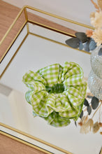 Charger l'image dans la galerie, Chouchou vichy vert anis