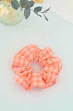 Charger l'image dans la galerie, Chouchou Vichy orange fluo