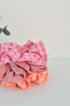 Charger l'image dans la galerie, Chouchou Vichy orange / violet