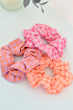 Charger l'image dans la galerie, Chouchou Vichy orange fluo