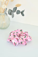 Charger l'image dans la galerie, Chouchou fleurs fond rose