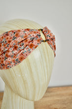 Charger l&#39;image dans la galerie, Headband fleurs oranges avec anneau
