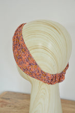 Charger l&#39;image dans la galerie, Headband petites fleuris oranges et violettes
