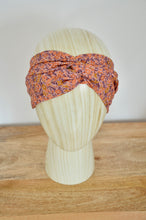 Charger l&#39;image dans la galerie, Headband petites fleuris oranges et violettes
