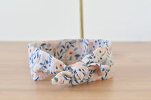 Charger l'image dans la galerie, Bandeau bébé bleu fleuri