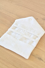 Charger l'image dans la galerie, Pochette à barrettes lin blanc
