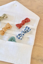 Charger l'image dans la galerie, Pochette à barrettes lin blanc