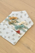 Charger l'image dans la galerie, Pochette à barrettes lin vert d'eau