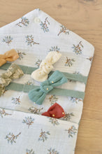 Charger l'image dans la galerie, Pochette à barrettes lin vert d'eau