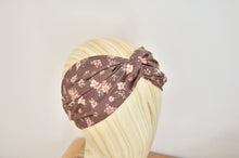 Charger l'image dans la galerie, Headband marron à fleurs