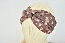 Charger l'image dans la galerie, Headband marron à fleurs