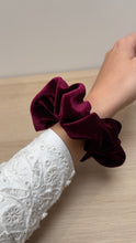 Charger l'image dans la galerie, Chouchou velours burgundy