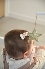 Charger l'image dans la galerie, Pince croco fleuri camel et lilas