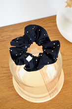 Charger l'image dans la galerie, Chouchou noir à pois doré