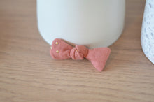 Charger l'image dans la galerie, Pince croco noeud vieux rose