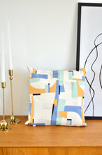 Charger l'image dans la galerie, Housse de coussin memphis bleu