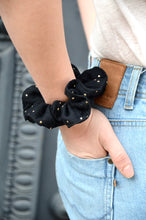 Charger l'image dans la galerie, Chouchou noir à pois doré