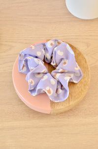 Chouchou léopard lilas