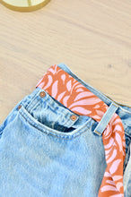 Charger l&#39;image dans la galerie, Foulard feuillage rose et rouge
