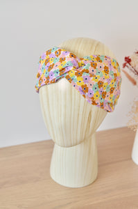Headband fleurs pastels