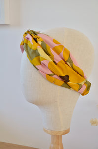 Headband kaki / rose / Jaune