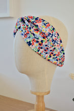 Charger l&#39;image dans la galerie, Headband fleuri rouge et bleu
