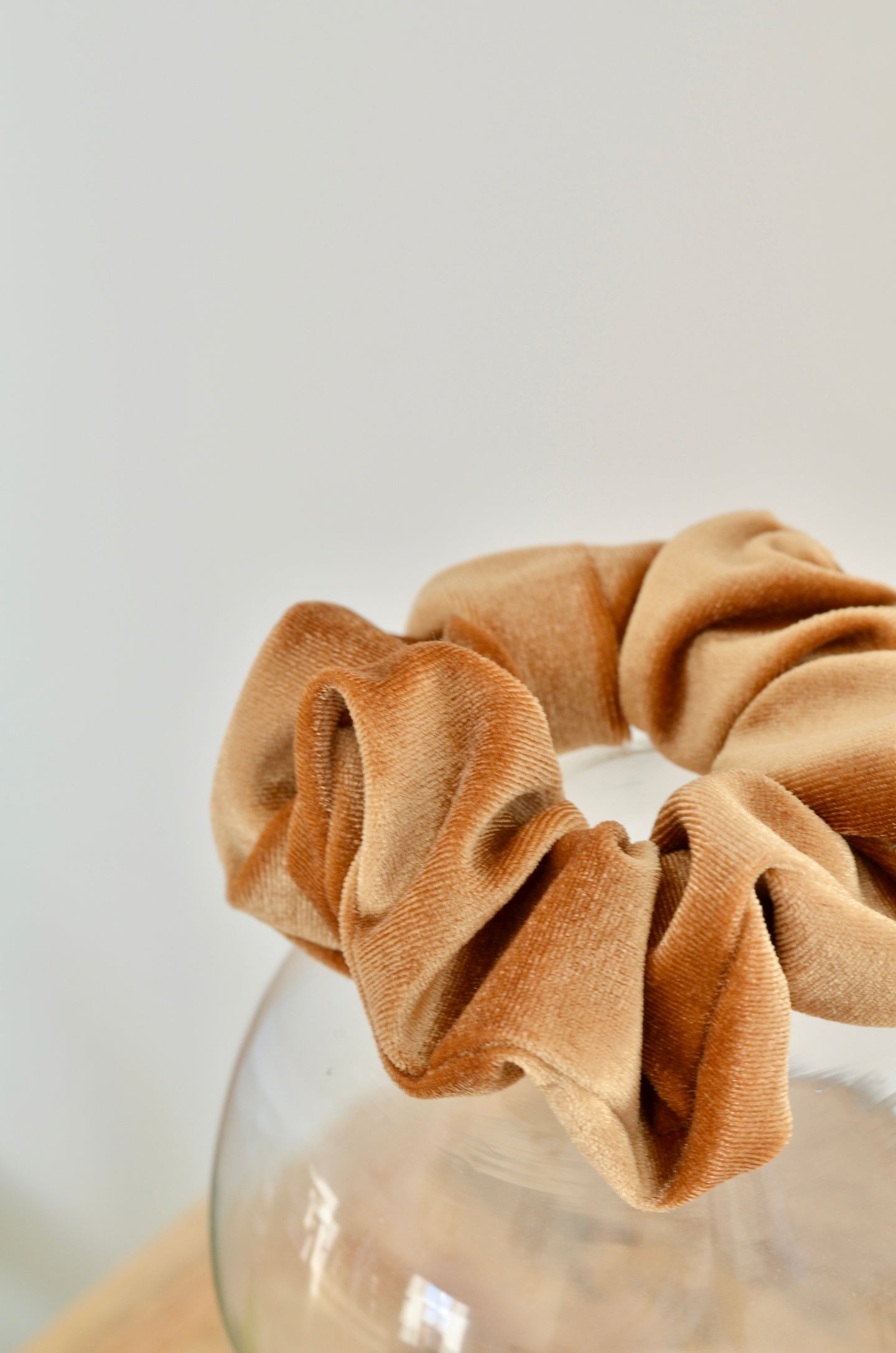 Chouchou velours doré