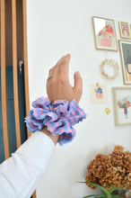 Charger l'image dans la galerie, Maxi chouchou vichy bleu et rose

