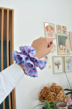 Charger l'image dans la galerie, Maxi chouchou vichy bleu et rose
