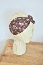 Charger l'image dans la galerie, Headband marron à fleurs
