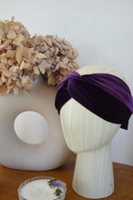 Charger l&#39;image dans la galerie, Headband velours violet

