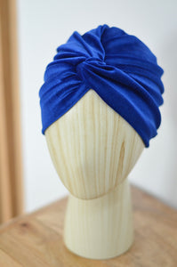 Turban bleu roi